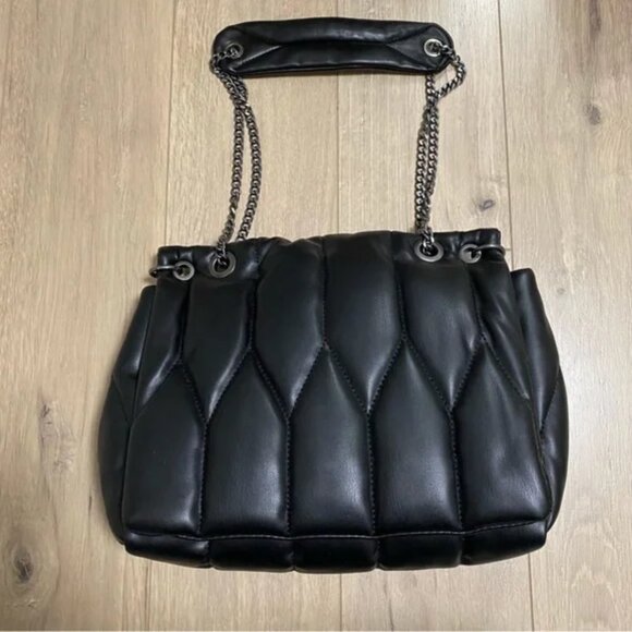 Zara Chain Strap Quilted Shoulder Bag - Picture 6 of 10